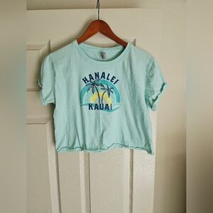 3/$15 TechStyles M Crop Tee Good Condition